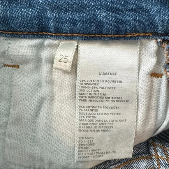 L'Agence Ryland Zipper-Accented Denim Shorts - Picture 12 of 12